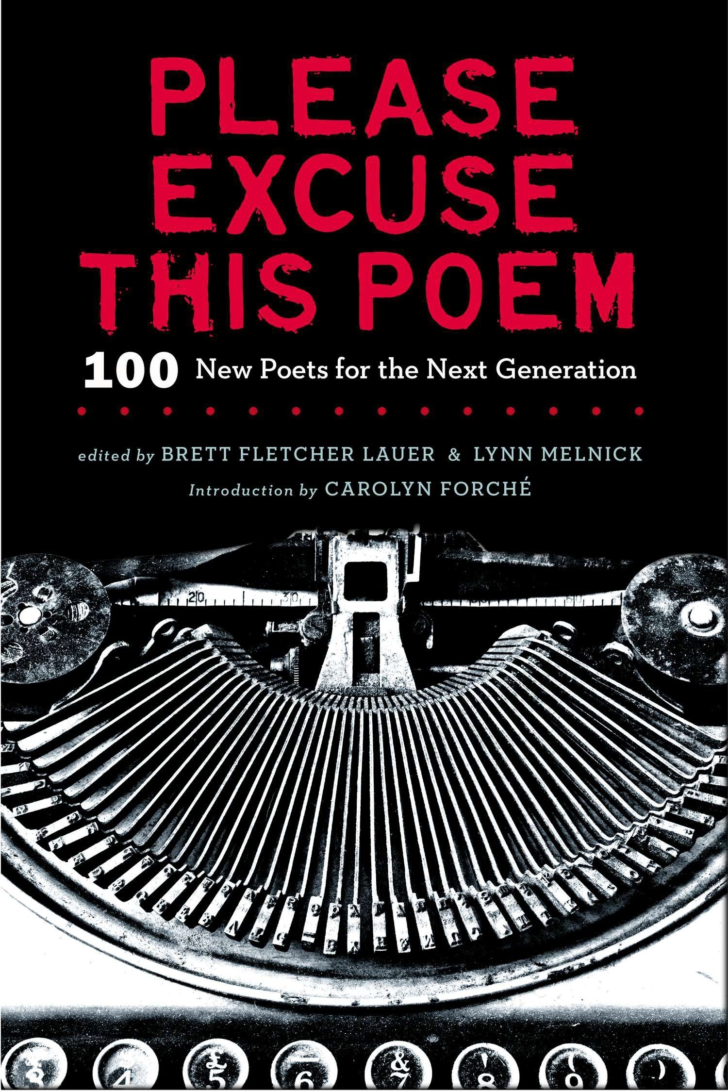 please excuse this poem book cover