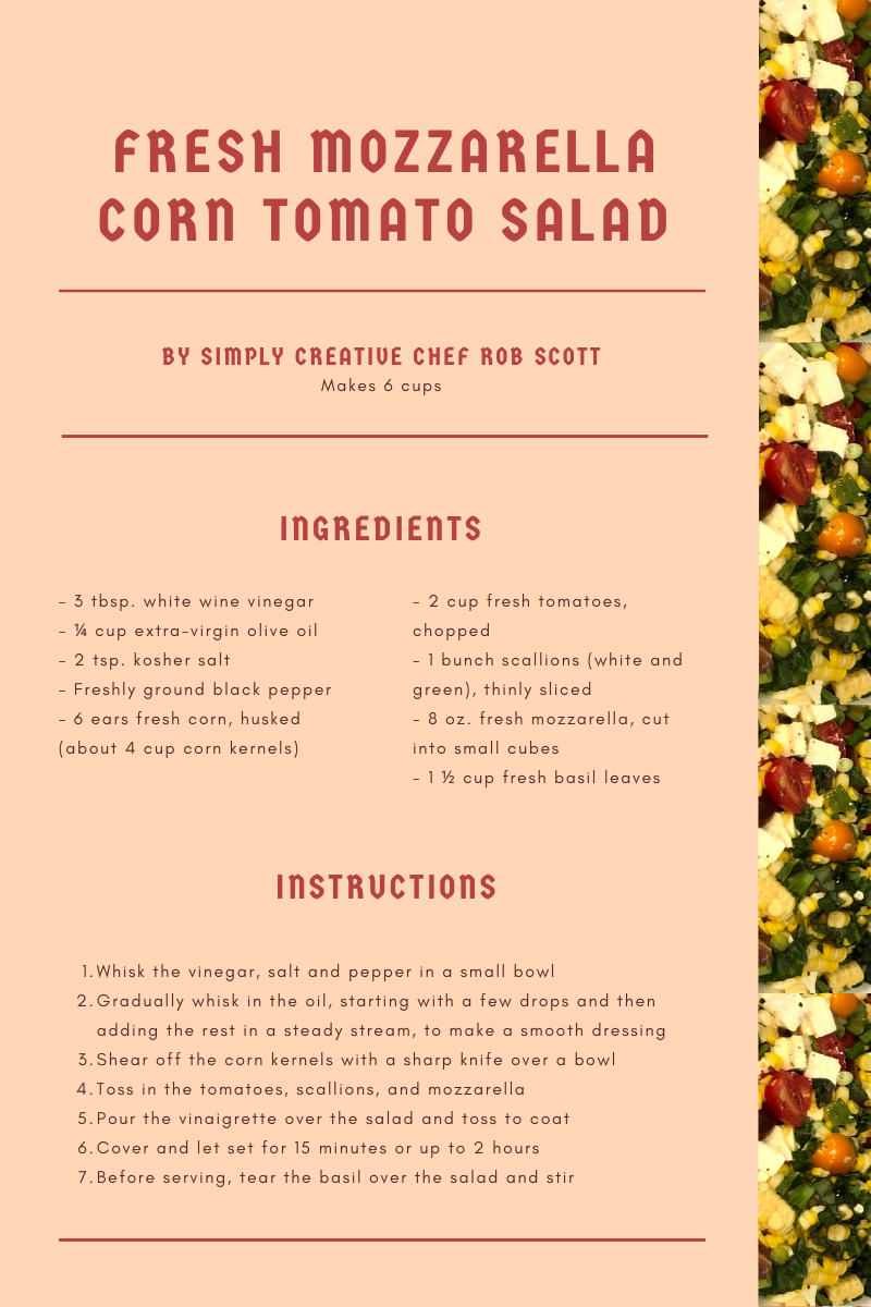 fresh mozzarella corn tomato salad recipe