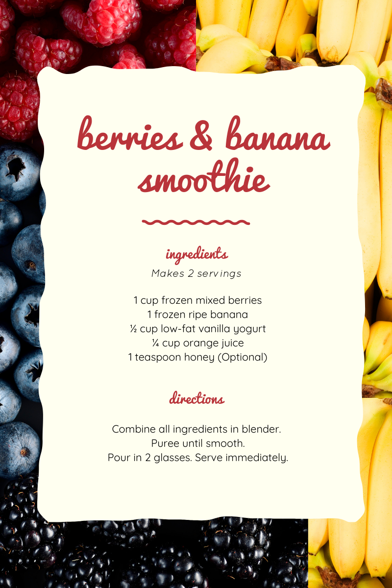 berries & banana smoothie recipe