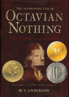 astonishing life of octavian nothing, traitor to the nation book cover