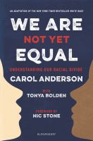 we are not yet equal book cover