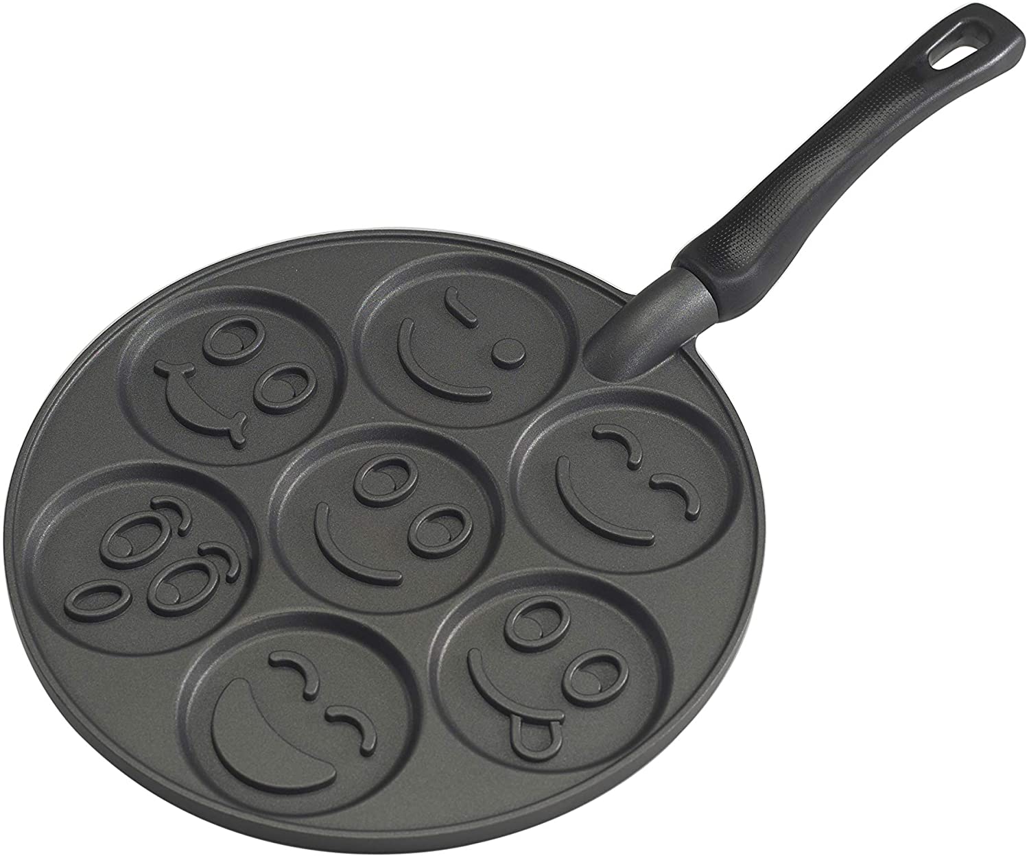 smiley face pancake pan image