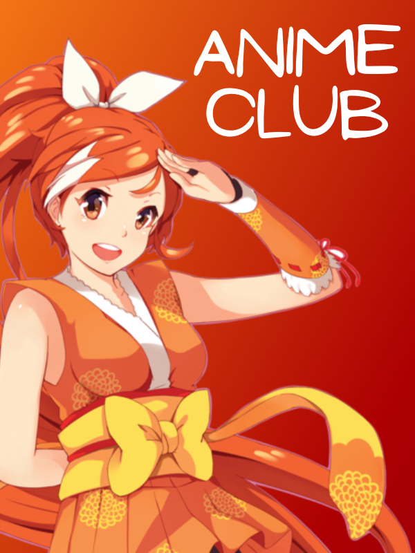 crunchyroll hime with text that reads anime club